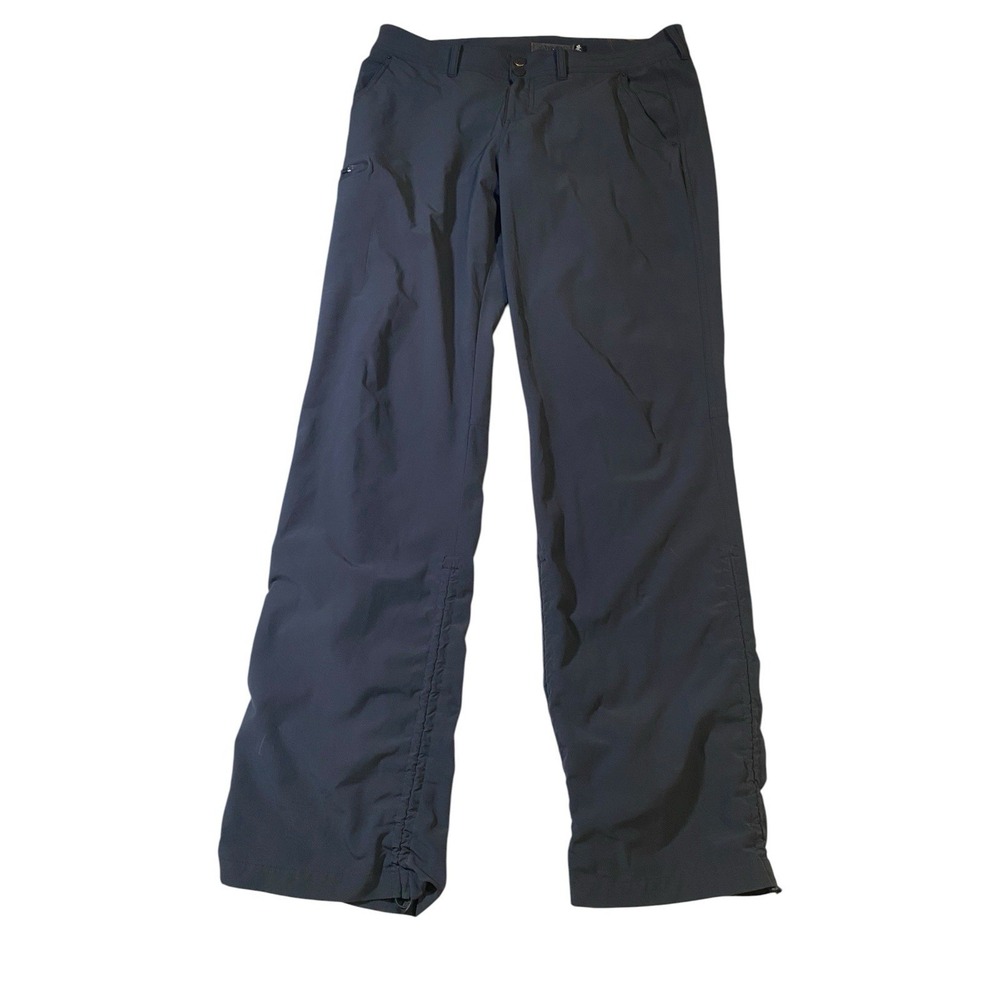 Gramicci Women's Size 10 31 Hiking Pants Black Stretch Ruched Cinch Leg Mid Rise